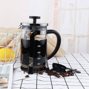 Cafetière à piston <span class=keywords><strong>en</strong></span> <span class=keywords><strong>verre</strong></span> borosilicate avec cadre <span class=keywords><strong>en</strong></span> acier inoxydable, <span class=keywords><strong>verre</strong></span> résistant à la chaleur, cafetière à piston moderne - Product Image 3
