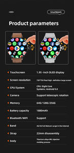 Reloj Inteligente GT200 5G con Cámara Giratoria, Pantalla AMOLED, Realiza Videollamadas de Forma Independiente, Reloj Inteligente 4G 5G, Pago NFC, Acceso a Puertas - Product Image 6