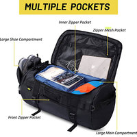 Sac de sport en bâche imperméable avec logo personnalisé, grand sac à dos de luxe, sacs pliables de grande taille pour les voyages en plein air, sac de voyage en PVC avec fermeture éclair
