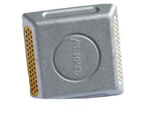Reflector de seguridad vial de aluminio con 43 perlas de vidrio tipo ojo de gato para señalización elevada en pavimento - Product Image 1