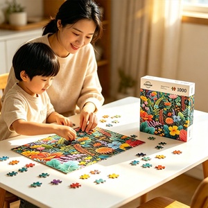 Rompecabezas de Lujo de 1000 Piezas con Diseño de Flores Coloridas para Adultos, Desafío Imposible, Rompecabezas Difíciles para Niños, Directo de Fábrica - Product Image 4