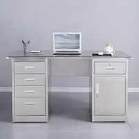 Acciaio singolo piedistalli per Computer scrivanie mobili da ufficio Manager lavoro scrivania in metallo scrivania da ufficio con cassetto