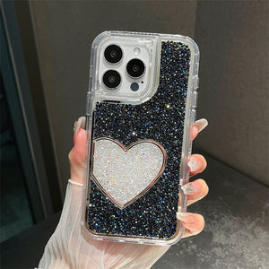 2024 ใหม่แฟชั่น 3 ใน 1 หัวใจเพชรกันน้ํากันกระแทกโทรศัพท์มือถือสําหรับOPPO Realmeหมายเหตุ 50 A79 5G Reno 11 <span class=keywords><strong>A77</strong></span> 5G - Product Image 2