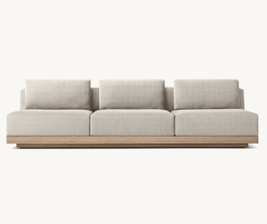2023 ensemble de mobilier d'extérieur <span class=keywords><strong>piscine</strong></span> mobilier d'extérieur de luxe ensemble de jardin canapé modulaire en bois de teck - Product Image 5