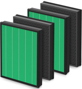 Filtre de remplacement 400/400S pour <span class=keywords><strong>Coway</strong></span> AIRMEGA Max2 400 400S 400(G) 400S(G) Ensemble de filtres HEPA et charbon actif vert - Product Image 1