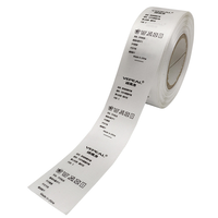 Etiquettes personnalisées sérigraphiées pour vêtements tissu coton et nylon satiné Tpu instructions d'entretien et de lavage pour vêtements soie