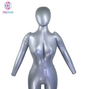 Mannequin gonflable en PVC en gros, sans tête, gain de place, mannequin masculin demi-corps avec pompe à air, mannequin gonflable Toros - Product Image 3