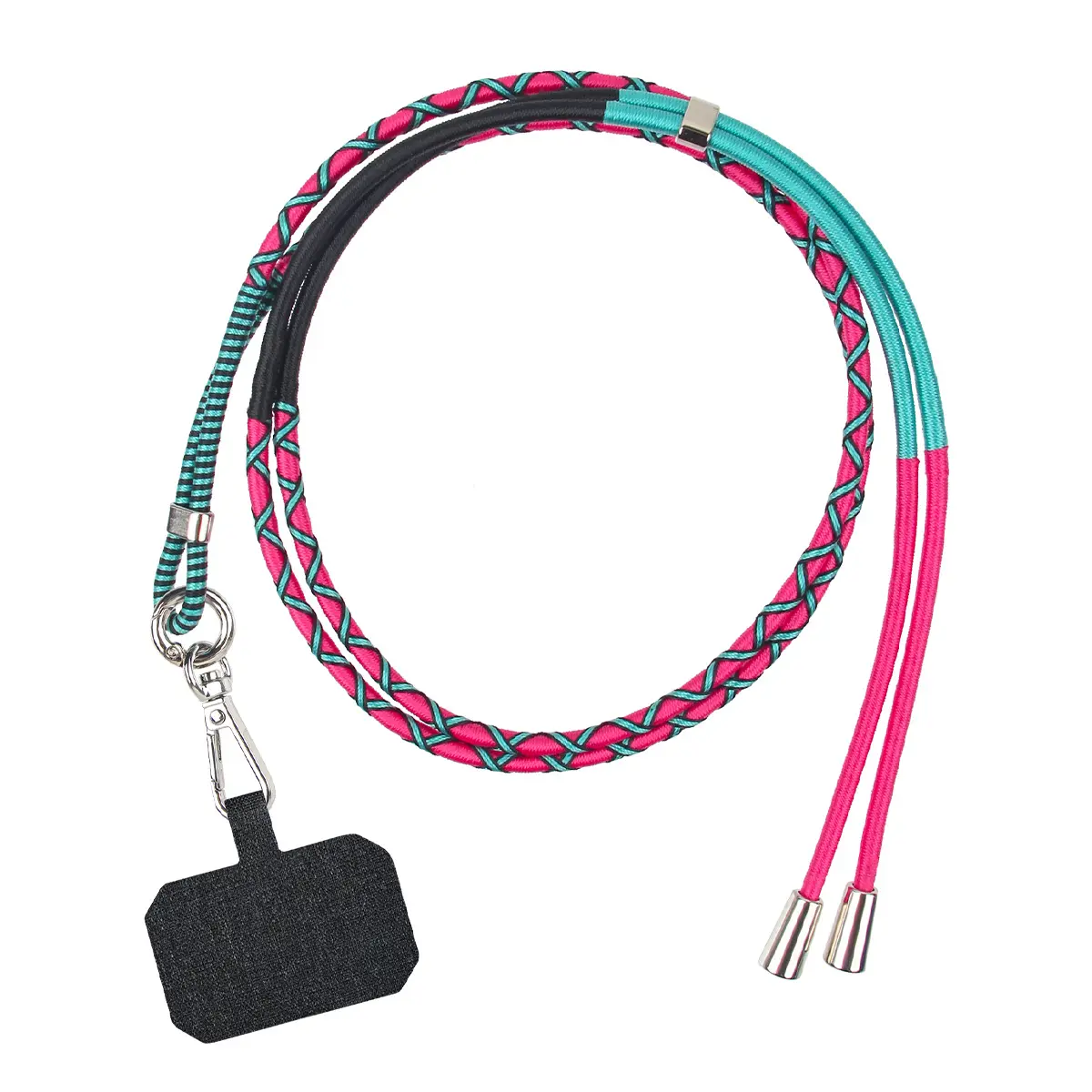 Fashion Adjustable Hanging Mobile Cover Lanyard Neck Strap String Cord Rope for iPhone Rope Phone Strap with Card