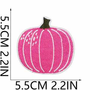 แพทช์ปักลายการ์ตูนฮาโลวีนรูปผีฟักทองค้างคาวใยแมงมุมน่ารักแบบรีดติดเสื้อผ้า กระเป๋า หมวก สำหรับตกแต่ง - Product Image 2