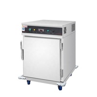 Lemari Penyimpanan Makanan Kaca Stainless Steel 201/304 Komersial, Kabinet Fermentasi, Kabinet Penghangat Makanan 90L