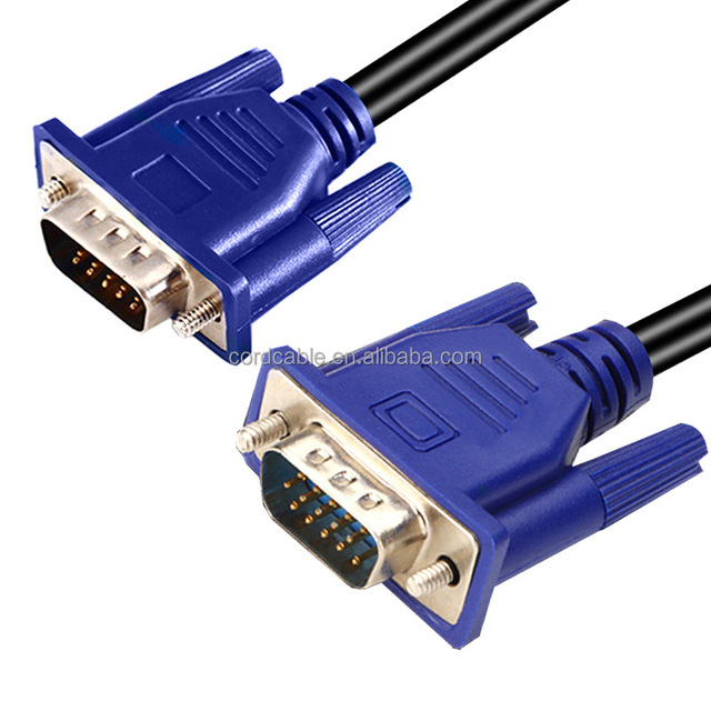 VGA to VGA 3+5 HD Video Cable with PVC Jacket Gold Plated Conductor 1080P Resolution-Multiple Lengths for Monitor