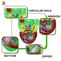 Personnalisé 50g,100g Impression Zip Lock Ziplock Logo Bonbons Alimentaires Forme Plastique Stand up Pouch Emballage Mylar Sac