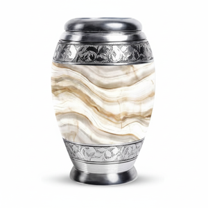 Urna de cremación para adultos de latón hecha a mano de estilo americano moderno hermoso urnas funerarias/funerarias hechas a mano para cenizas conmemorativas humanas - Product Image 1