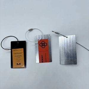 Tùy chỉnh kim loại bạc treo Tag cho quần áo kim loại nhãn may mặc nhôm hangtag cho Hoodies - Product Image 3