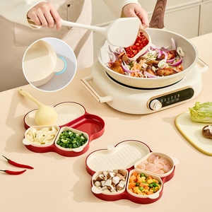 Multi-Functional Hot Pot Flavor Flower <b>Plate</b> Kitchen <b>Side</b> Dish Green Onion Ginger Garlic Food Preparation Artifact Wall-Hung - Product Image 5