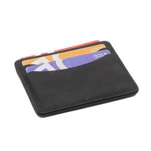 <span class=keywords><strong>Portafoglio</strong></span> piatto sottile da uomo con tasca frontale minimalista in vera <span class=keywords><strong>pelle</strong></span> 100% - Product Image 6