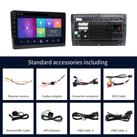KD-9096 Android14 1 Din Écran tactile universel Autoradio Stéréo avec DSP Carplay Android Auto 4G Sim 4+64GB Vidéo de voiture GPS