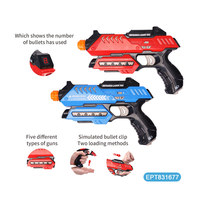 Essayez vos jouets BO populaire pistolet de détection laser de haute qualité jouet de jeu pour enfant pistolet à coquille laser
