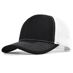 Wholesale Premium Blank Hats Custom Breathable Mesh Style <b>Plain</b> Snapback Trucker <b>Baseball</b> <b>Caps</b> Promotion Gift - Product Image 4