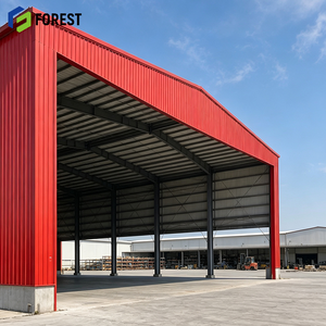 Almacén Comercial Prefabricado sin Columnas con Estructura de Acero en Sección H, Depósito Industrial Duradero para Materia Prima - Product Image 1
