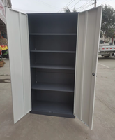 Armoire de classement métallique moderne à double porte, mobilier de rangement de bureau en acier durable pour bibliothèque et école