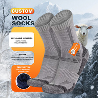 Chaussettes d'hiver épaisses et chaudes de haute qualité, chaussettes de ski, de randonnée, de trekking, chaussettes de sport en cachemire, chaussettes de neige, chaussettes thermiques en laine mérinos pour l'extérieur