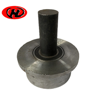 Rouleau de guidage robuste, finition peinture poudre, peinture noire, bride simple, rouleaux de guidage en acier pour ascenseur