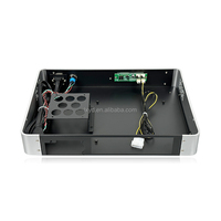 Mini-ITX Chasis de aluminio Computadora de escritorio compacta Panel frontal de aluminio para clases en línea Trabajo de oficina Video Entretenimiento