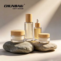Botol Tetes Kaca 15ml 30ml 50ml 100ml dengan Tutup Sekrup Anti Bocor Anak, Sablon Logo Kustom untuk Serum Esensial dan Perawatan Rambut