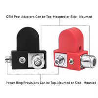 Solide Zin Positif Négatif Amplificateur De Voiture Pince De Batterie Bornes De Batterie Couverture Adaptateur Colliers Ensembles