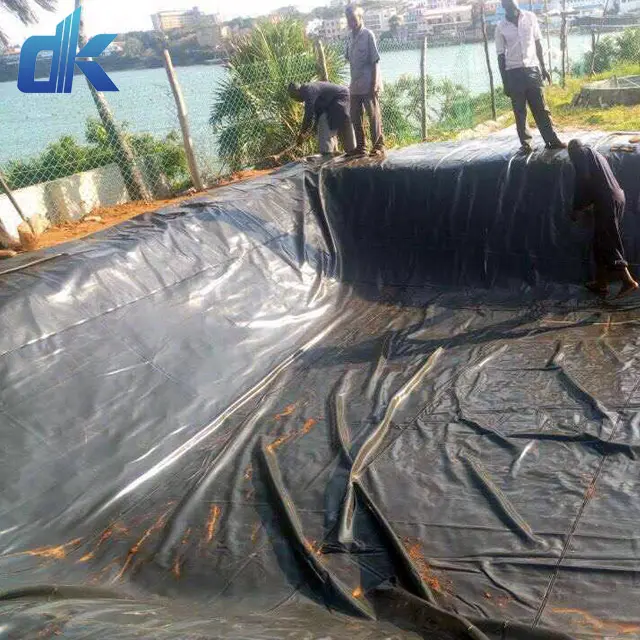 Fabrika toptan balık çiftliği astar Hdpe Pvc geomembran dairesel tanklar gömlekleri Damliner barajı fiyatları Kenya plastik havuz astarı