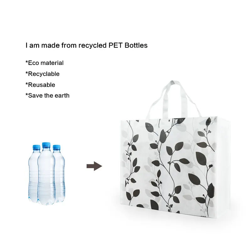 Modello di lettera di Tote Bag in tessuto Non tessuto per animali domestici riutilizzabile ecologico per lo Shopping