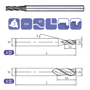 Customizable ODM/OEM 3-Flute 40-Degree Helix AlCrSiN Coated Tungsten Carbide <strong>End</strong> <strong>Mill</strong> <strong>for</strong> Graphite CNC Milling Hongjiang G-S3-E - Product Image 4