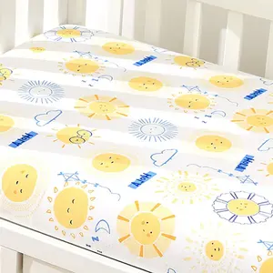 Couvertures de bébé en mousseline de coton 100% bon marché drap de lit ajusté couvre-lit en coton