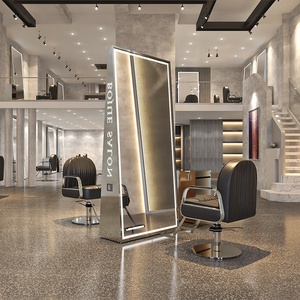New Design Salon <b>Mirror</b> Station | Modern Styling Furniture | Wholesale Barber Chairs & <b>Makeup</b> <b>Mirrors</b> for Home Hotel Barber - Product Image 4