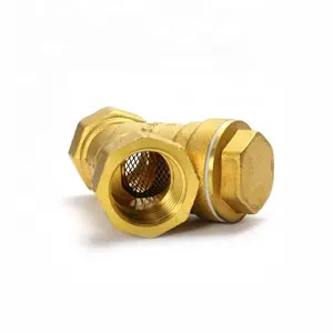 Y Loại cw617n Brass Lọc Lọc Bóng Van DN15 PN16 BSPP Nữ Chủ Đề 3 Cách Van