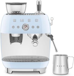 Cafetera Eléctrica Espresso EGF03PBUK con Molinillo, 15 Bares, 2.0L, 1200W, Sistema de Preparación de Plástico para Uso Doméstico, en Autocaravanas/Autos, Color <span class=keywords><strong>Azul</strong></span> Pastel - Product Image 2