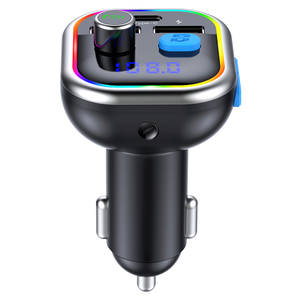 AGETUNR T49c <span class=keywords><strong>el</strong></span> Mp3 Player BT <span class=keywords><strong>5</strong></span>,0 libre de mano tipo-C de carga rápida para Navidad regalo coche FM Transmisor - Product Image 1