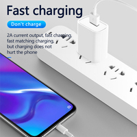 Chargeur mural USB 5V2A en gros, adaptateur secteur, chargeur de voyage pour Samsung, pour iPhone, téléphone portable