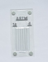 IQI indicateur de qualité d'image dans un usage industriel, penetrameter ASTM16-11