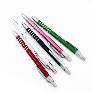 Bolígrafo de Aluminio Tipo Presión para Oficina con Logotipo - Product Image 3