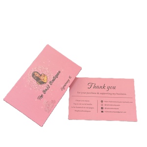 Cartes de vœux / cartes de remerciement personnalisées en gros avec logo/taille, en papier, 10x15cm, pour les petites entreprises - Product Image 1