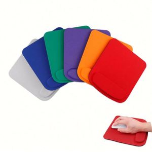 Comfortable Pain Relief Computer Leather Surface Design Logo Colorful Wrist Mouse <b>Pad</b> Set Non Slip PU Base - Product Image 4