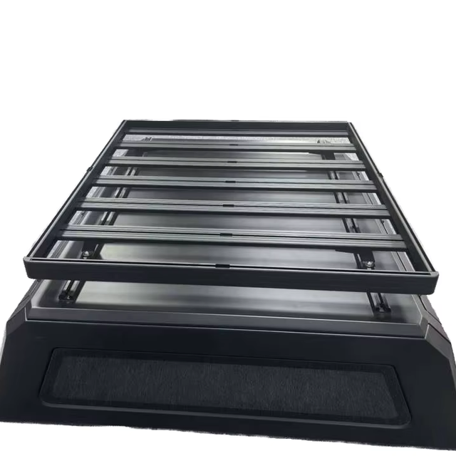 Black Powder Coating Roof Rack Crossbar System for Offroad Luggage Racks Platform Compatible Byd Shark 6 Aluminum Alloy