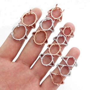 Anillo de Plata de Ley 925 con Circonitas, Montura Semicircular, Estilo Moderno, para Compromiso, Fiesta, Boda, Aniversario, Regalo Certificado por CMA para Mujer - Product Image 1