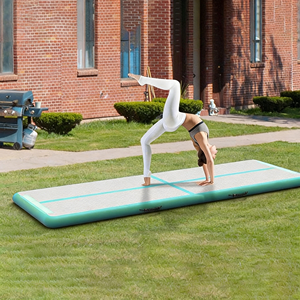 Verstärkte Gurtband-Luftkissenmatte Extra Dick & Rutschfest Aufblasbare Matte für Gymnastik, Tanz, Yoga und Kampfsport - Product Image 4