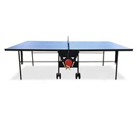 Table de tennis de table MDF 12 15 18mm, table populaire et pliable avec roues mobiles de 125mm, 1 pièce