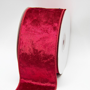 Nastro Natalizio in Flanella Monofacciale con Filo Metallico 100% Poliestere Ecologico di Alta Qualità per Confezioni Regalo e Albero di Natale - Product Image 2