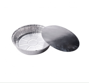 7-9 Inch Heavy-Duty Disposable Round <strong>Aluminum</strong> Pans Fast Food Take Out Pans <strong>Aluminum</strong> <strong>Container</strong> with Lid for Air Fryer and Cooking - Product Image 2
