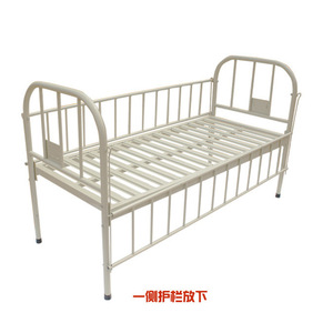 Cuna para bebé Jiaxin de acero inoxidable de 165 cm x 70 cm con barandillas laterales para niños y recién nacidos - Product Image 2